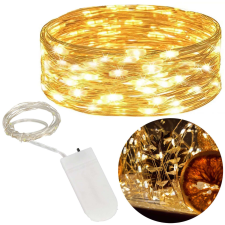 Springos led fények elemes 10 led karácsonyfa izzósor