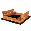 Springos Sb120i fából készült homokozó 120x120 impregnálva