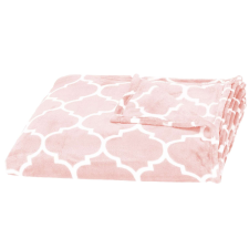 Springos Takaró 150x200cm #rózsaszín-fehér lakástextília