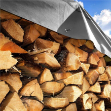 Springos Takaróponyva, vízálló, UV védelem, 4x4m-es, 270g/m², szürke kerti bútor