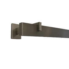  Square-Line karnis szett, 240 cm, rövid végzáróval , Inox karnis, függönyrúd