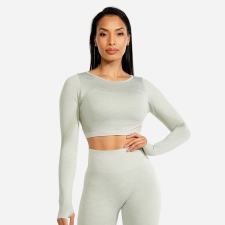 Squat Wolf Marl Seamless Ice crop top - Squat Wolf női felső
