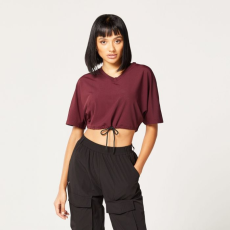 SQUATWOLF Code Crop V Neck Jersey Red