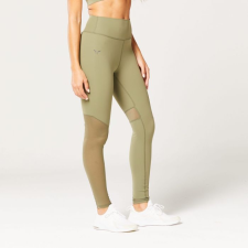 SQUATWOLF Mesh Insert Leggings Green M női nadrág