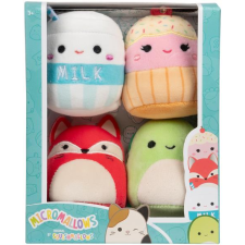  Squishmallows Micromallows 4Pack Róka, Teknős, Tej, Torta (191726747970) plüssfigura