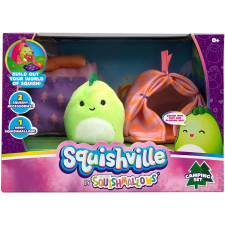 SQUISHMALLOWS Squishville mini plüss játékkészlet - Kemping készlet plüssfigura