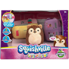 SQUISHMALLOWS Squishville mini plüss játékkészlet - Konyhai készlet plüssfigura