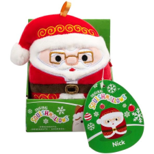 SQUISHMALLOWS Vánoční ozdoba Santa s brýlemi Nick plüssfigura