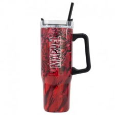 SR SZIGETELT ROZSDAMENTES ACÉL XL UTAZÓ BÖGRE 940 ML MARVEL MINTÁS kulacs, kulacstartó
