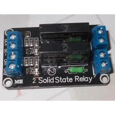  SSR-modul – 2-csatorna szilárdtest relé (Low Trigger) villanyszerelés