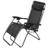 ST Leisure Equipment Napozóágy SONORA, fekete, állítható, max. 120 kg, 66 x 177 x 108 cm