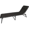 ST Leisure Equipment Napozóágy VERACRUZ, fekete, állítható, 190x58x28 cm
