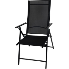 ST Leisure Equipment Szék MININI, fekete, kerti, állítható, 56x71x106 cm kerti bútor