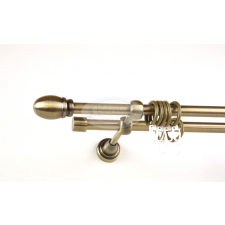  St. Louis óarany színű 2 rudas fém karnis szett karnis, függönyrúd