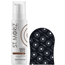 ST MORIZ professzionális önbarnító szett sötét XL habbal és kesztyűvel önbarnító