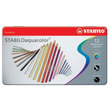 STABILO : Aquacolor 12db-os színesceruza szett fém dobozban színes ceruza
