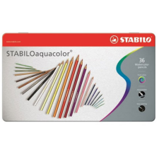 STABILO : Aquacolor színesceruza szett fém dobozban 36db színes ceruza