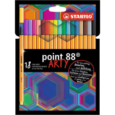 STABILO arty point 88 18db-os vegyes színű tűfilc készlet 8818/1-20 filctoll, marker