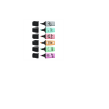 STABILO Boss Mini Pastellove 2-5mm Szövegkiemelő készlet - Vegyes színek (6 db / csomag) filctoll, marker