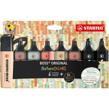 STABILO BOSS ORIGINAL NatureCOLORS - 8 darabos szett filctoll, marker