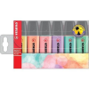 STABILO Boss Original Pastel szövegkiemelő 6 db Vésőhegyű Halványlila, Menta, Barack színű, Rózsaszín, Türkizkék, Sárga (241292)