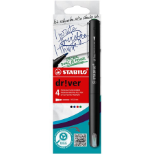 STABILO dr!ver medium szett, 4 db, zöld, piros, kék, fekete filctoll, marker
