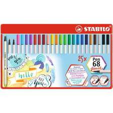 STABILO Ecsetfilc Stabilo Pen 68 brush 25 db-os készlet filctoll, marker