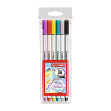 STABILO Ecsetfilc STABILO Pen 68 Brush 6 db-os készlet filctoll, marker