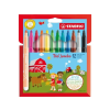 STABILO Filctoll STABILO Trio Jumbo 12db-os készlet