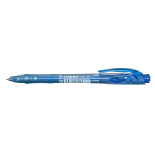 STABILO Golyóstoll, 0,38 mm, nyomógombos, STABILO &quot;Liner 308&quot;, kék toll