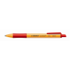 STABILO Golyóstoll, 0,5 mm, nyomógombos, STABILO "Pointball", piros