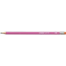 STABILO Grafitceruza radírral, HB, hatszögletû, STABILO "Pencil 160", rózsaszín színes ceruza