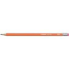 STABILO Grafitceruza radírral, HB, hatszögletű, "Pencil 160", narancs (TST216003HB) (TST216003HB) ceruza