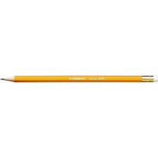 STABILO Grafitceruza radírral, HB, hatszögletű, sárga ceruzatest, STABILO "Schwano" ceruza