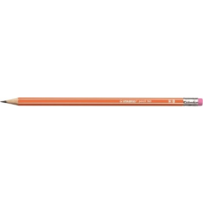 STABILO Grafitceruza radírral, HB, hatszögletű, STABILO "Pencil 160", narancs ceruza