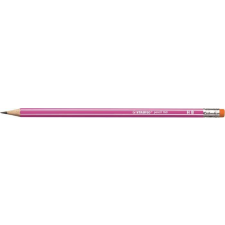 STABILO Grafitceruza radírral, HB, hatszögletű, STABILO Pencil 160, rózsaszín (TST216001HB) színes ceruza