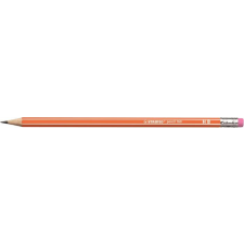 STABILO Grafitceruza radírral, HB, hatszögletű, STABILO "Pencil 160", narancs ceruza