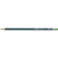 STABILO Grafitceruza radírral, hb, hatszögletű, stabilo &quot;pencil 160&quot;, olajzöld 2160/hb ceruza