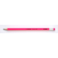 STABILO Grafitceruza radírral, HB, hatszögletű, STABILO &quot;Swano Neon&quot;, rózsaszín színes ceruza