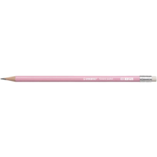 STABILO Grafitceruza radírral, HB, hatszögletű, STABILO Swano Pastel, pink (TST490805) ceruza