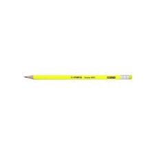 STABILO Grafitceruza stabilo swano 4907 hb hatszögletű radíros neon citromsárga ceruza