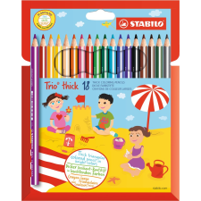Stabilo International GmbH - Magyarországi Fióktelepe (203/18-03) STABILO Trio vastag színesceruza készlet 18db-os színes ceruza