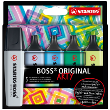 Stabilo International GmbH - Magyarországi Fióktelepe Stabilo Boss Original ARTY 5 db-os szövegkiemelő készlet, hideg színek filctoll, marker