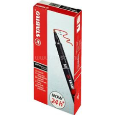 STABILO OHPen 843"M" 10db/csomag piros alkoholos filc (STABILO_843/40B10) filctoll, marker