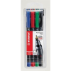 STABILO "OHPen F" alkoholos marker készlet 0,7 mm 4 különböző szín  (842/4) (842/4)