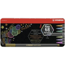 STABILO Pen 68 metallic 8 db fém tok filctoll, marker