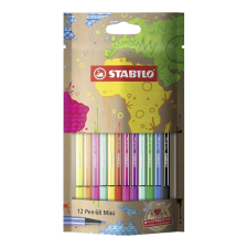 STABILO Pen 68 Mini színes filctoll szett, 12 db-os filctoll, marker