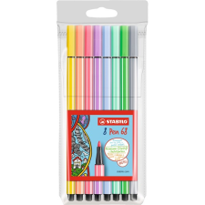 STABILO Pen 68 pasztell 8db-os vegyes színű filctoll készlet filctoll, marker