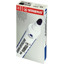 STABILO Plan Táblamarker készlet - Fekete (10 db / csomag) (641/46B10) filctoll, marker