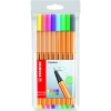 STABILO "Point 88" tűfilc készlet 0,4mm 8 pasztell szín /TST88801  (88/8-01) (88/8-01)